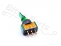 Rocker switch ASW-14D 1-pole on/off SPDT 12V/20A Green